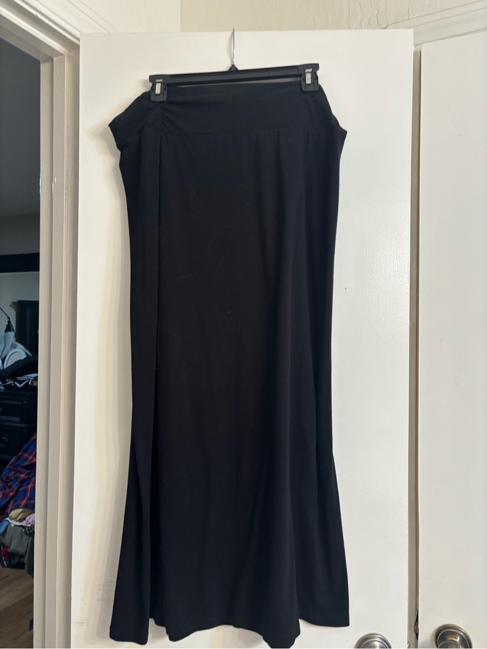 Faded Glory Black Maxi Skirt — Long Flowing Women's Skirt
